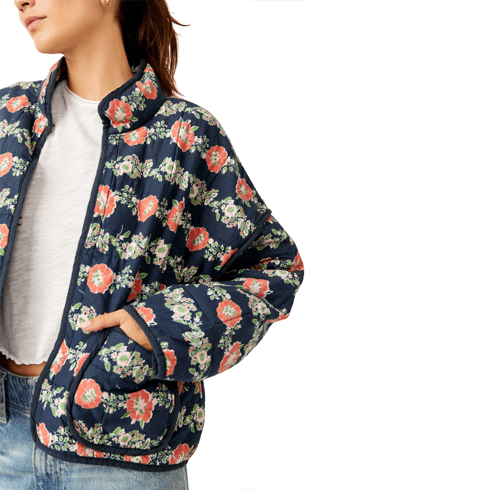 Free people floral discount jacket